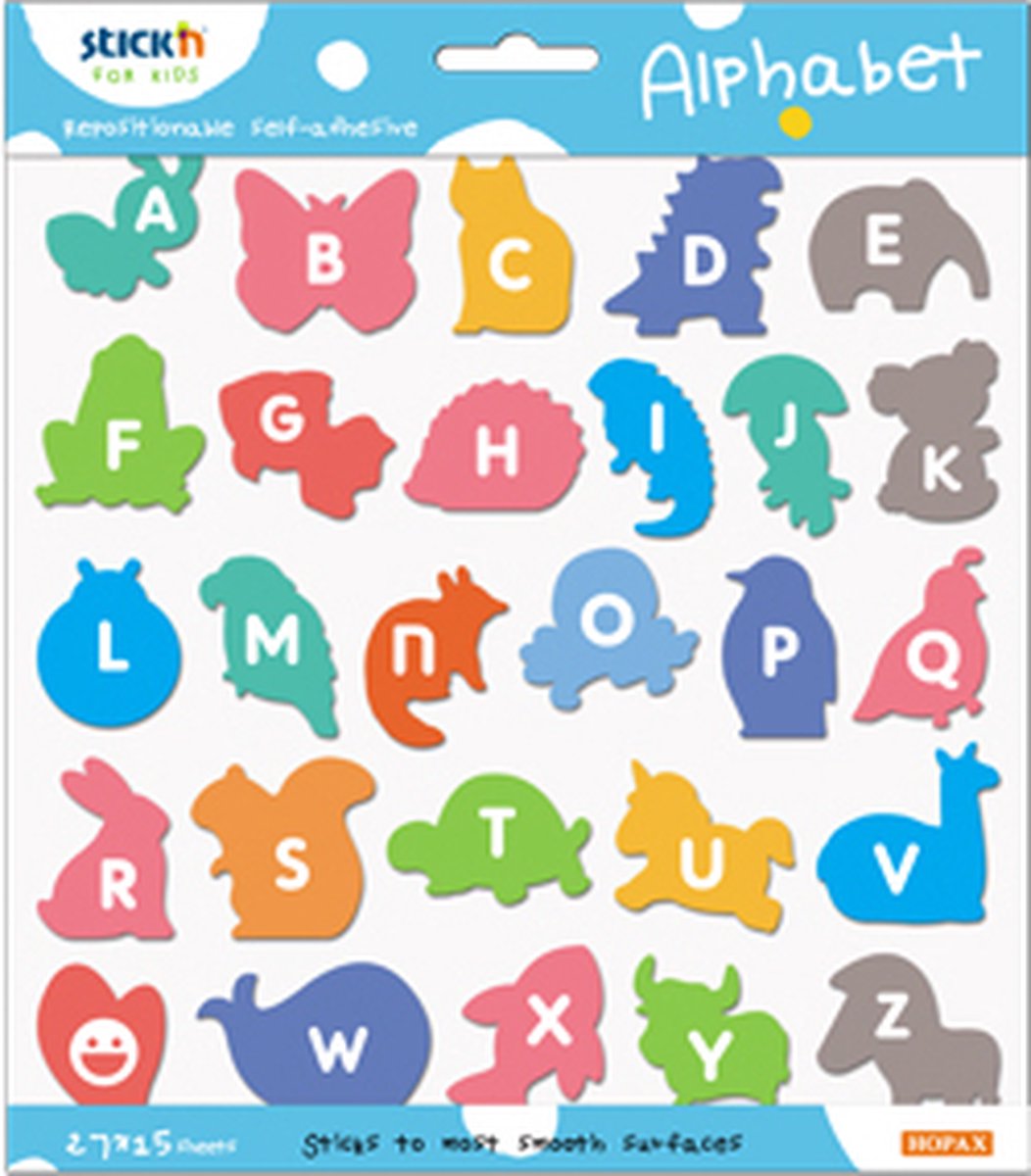 Stickn Dieren Sticky Notes - Educatief Speelgoed - Stickerboek - Alfabet